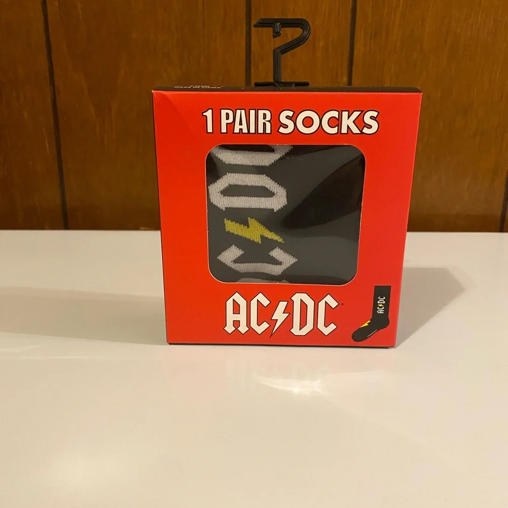 AC/DC Black and Yellow Casual Socks